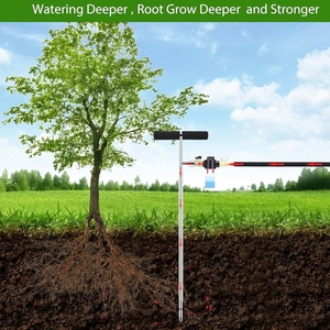 Outil d'<span class=keywords><strong>arrosage</strong></span> profond pour arbres en acier inoxydable, système d'irrigation avec bouteille à engrais, piquet d'<span class=keywords><strong>arrosage</strong></span> pour arbres pour jardin et verger - Product Image 2