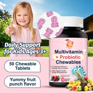 ODM OEM Masticables Probióticos Multivitamínicos con Vitamina A que Apoyan la Salud Inmunológica y Digestiva - Product Image 4