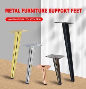 Accessoires de canapé, pieds de table en métal, pieds de meubles, quincaillerie, pieds de canapé, pieds en acier inoxydable de 18 cm pour meubles, doré - Product Image 6