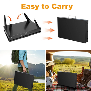 Prodotti Più Venduti: Accessori per Griglia Portatile, Griglia a Carbone Pieghevole con Coperchio per Cucina all'Aperto - Product Image 5