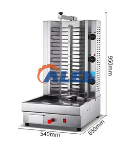 Rôtissoire électrique à gaz verticale automatique <span class=keywords><strong>de</strong></span> <span class=keywords><strong>table</strong></span> Caleb Commercial avec fonction <span class=keywords><strong>de</strong></span> rotation et racloir à viande <span class=keywords><strong>pour</strong></span> la <span class=keywords><strong>cuisson</strong></span> <span class=keywords><strong>de</strong></span> viande à la turque - Product Image 3