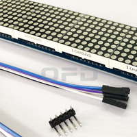 Módulo de matriz de puntos MAX7219, módulo de pantalla integrado de matriz de 4 puntos, módulo de controlador de Control de microcontrolador