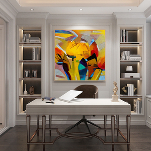 Peinture à l'huile sur toile abstraite moderne 100% faite à la main, décoration murale pour la maison, tableaux célèbres de <span class=keywords><strong>Picasso</strong></span>, peintures murales, cadre numérique chinois - Product Image 3