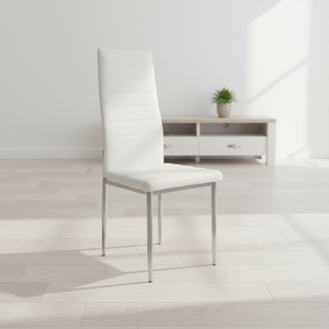 Sillas de Comedor Modernas de Diseño Nuevo con Patas de Metal para Cafetería, Hotel, Cocina, Asiento de Cuero Sintético para Restaurante - Product Image 2