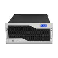 Boîtier de serveur 19 pouces 5U à montage en rack, profondeur réduite de 500 mm, avec 2 ventilateurs 12025 et 8 emplacements PCIe pleine hauteur