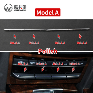 Garniture de décoration de boutons de climatisation de Console de voiture polonaise pour Mercedes Benz classe E W212 2009-2015 accessoires intérieurs - Product Image 3