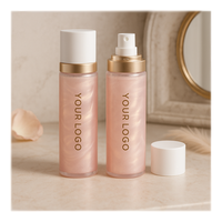 Spray de réglage du visage avec logo personnalisé en gros Spray de réglage du maquillage longue durée étanche à l'huile mat et chatoyant