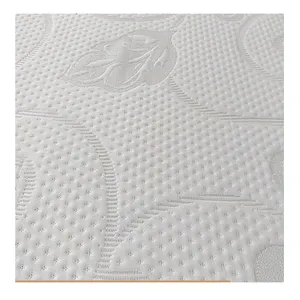 Home textile jacquard knitted printed heat-insulation 100% shiny polyester stripes mattress ticking fabric