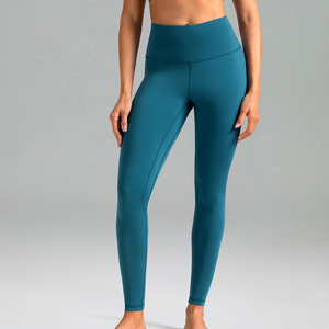 Legging de sport pour femme de haute qualité, couleur unie, taille haute, tricoté, respirant, pour entraînement, yoga, fitness, décontracté - Product Image 5
