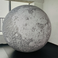 Modèle LED géant personnalisé de 6m ou 10m sur le thème de l'espace pour boule lunaire gonflable en PVC durable et portable de la Terre