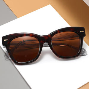 Lunettes de soleil surdimensionnées pour femmes Conchen, monture en acétate noir, verres TAC, protection UV400, tendance pour le soleil, les voyages et la conduite - Product Image 2