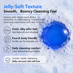 Private Label GHK-Cu <strong>Blue</strong> Copper Peptide Jelly <strong>Soap</strong> Barrier Repair Rejuvenating Cleansing <strong>Soap</strong> 100g OEM/ODM High Potency PH - Product Image 4