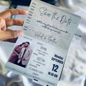 Invito Matrimoniale Personalizzato con Testo e Foto, Design Gratuito Personalizzato e Servizio Clienti Esclusivo, Fornitore all'Ingrosso - Product Image 2