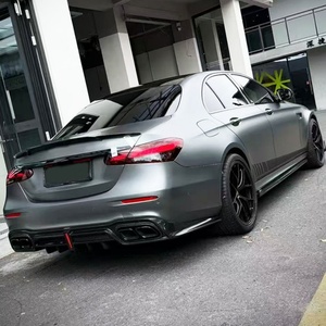 Modificación y Mejora de Automóviles 2021-2023, Alerón Delantero y Trasero de Fibra de Carbono E63 para Benz - Product Image 5