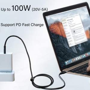 SYONG Câble USB 3.0 Type-C <span class=keywords><strong>Super</strong></span> Speed Câble de charge rapide USB-C cordon mâle à USB-C mâle Compatible avec les ordinateurs portables, les téléphones, les PC - Product Image 3