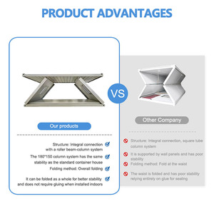 Nhà Sản Xuất Bán Hàng Trực Tiếp Nhà Prefab Z Gấp <span class=keywords><strong>Container</strong></span> Đúc Sẵn Di Động Nhà Trại Văn Phòng Lưu Trữ Hộp <span class=keywords><strong>Container</strong></span> Nhà - Product Image 5