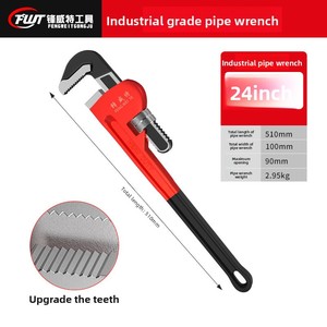 Industrial Heavy Duty Adjustable Multi-Function Large Opening Plumbing <b>Hand</b> <b>Tool</b> Multi-functional Pipe Wrench - Product Image 6