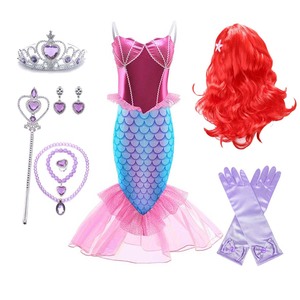 Disfraz de Princesa <span class=keywords><strong>Ariel</strong></span> para Halloween, Disfraz de Sirena para Niñas de 3 a 10 Años, DISP-011 - Product Image 2