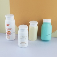 Bouteille en fibre de cheveux en plastique HDPE Récipient de poudre vide blanc pour shaker Mini bouteille de soins de la peau et de poudre pour le corps pour l'utilisation du shampooing