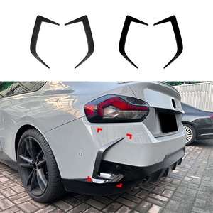 Bmw Rear Bumper Carbon Fiber Texture Abs Adhesive Car Body Kit For 2 Series G42 M Sport 2022+ - Product Image 5