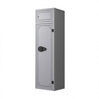 Coffre-fort électronique numérique pour armes à feu avec clé d'urgence, éclairage LED, en acier laminé à froid, pour le rangement d'objets longs, idéal pour la maison et le bureau
