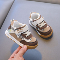 Chaussures décontractées personnalisées pour enfants, nouvelle collection, chaussures de sport pour tout-petits et bébés, fermeture à boucle et fermeture éclair, tissu respirant, garçons