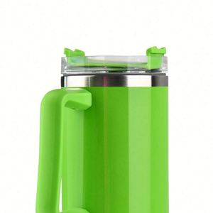Gobelet de voyage réutilisable de 40 oz pour sublimation, en acier inoxydable à double paroi isotherme, tasse à café de 40 oz pour voiture avec poignée et couvercle à paille - Product Image 3