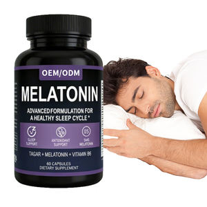 Cápsulas de Melatonina Pura 500mg, Grado Alimenticio, Vitaminas Naturales, Apoyo para el Sueño, Suplementos Herbales para Adultos, Salud Articular y de la Piel - Product Image 1