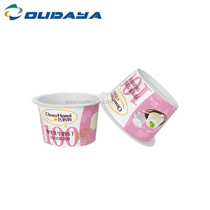 Gobelets à glace et yaourt à paroi simple IML 80ml 5.8g en PP de qualité alimentaire, inviolables, sans transfert d'odeurs, designs personnalisés, marque OUDAYA - Product Image 2