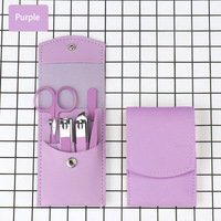 Nouveau Kit de Manucure Professionnel YD 2026 – Ensemble de 7 Mini Outils Colorés pour Débutants avec Étui en Cuir – Idéal comme Cadeau Professionnel