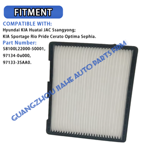 Xe Bộ lọc không khí phù hợp cho Hyundai Kia <span class=keywords><strong>huatai</strong></span> jac Ssangyong Tucson Elantra Santa Fe giọng Sonata S8100L22000-50001 97134-0u000 - Product Image 2