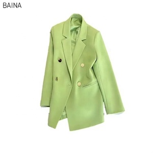 2025 kadın ceket yeni bahar sonbahar zarif eğlence katı uzun kollu Blazers kore moda gevşek Fit - Product Image 2