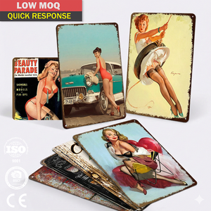Decorazione Murale Personalizzata, Insegne in Metallo Vintage di Celebrità, Poster Retrò di Star del Cinema e Belle Donne, per Man Cave e Bar - Product Image 3