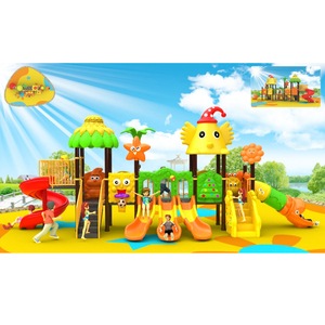 Parque Infantil Exterior con Diseño Innovador en Forma de Robot con Tobogán de Plástico, Caballito Mecánico y Otras Instalaciones de Entretenimiento - Product Image 2