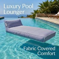 Chaise longue gonflable pour piscine, flottant sur l'eau, pour une personne, fauteuil inclinable flottant, PVC résistant, chaise longue pour piscine