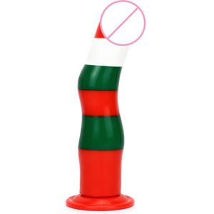 HM Милые силиконовые красочные фаллоимитаторы для взрослых игрушки фаллоимитатор для женщин мужчин рождественские подарки игрушки петух - Product Image 3