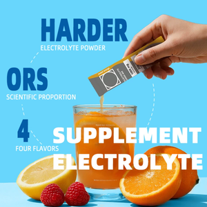 20 Sachet Bubuk Elektrolit, 4 Rasa Campuran Minuman Elektrolit dengan Lemon, Jeruk Manis, Raspberry, Persik - Product Image 4