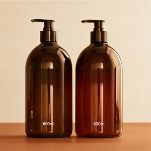 Bouteille Pompe en Plastique Givrée Personnalisée, <span class=keywords><strong>1</strong></span> <span class=keywords><strong>Litre</strong></span>, Vide, en PET Mat, pour Gommage Corporel, Shampoing, Après-Shampoing, <span class=keywords><strong>Gel</strong></span> <span class=keywords><strong>Douche</strong></span> et Lait Corporel - Product Image 4