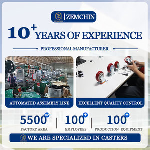 Hot Bán Cam/Đen/Đỏ PVC Nhiệm Vụ Trung Bình Bánh Bánh Xe Xoay Phanh Bánh Xe 1.5 "2" 3 "4" 5 "Cho Đồ Nội Thất Xe Đẩy Giỏ Hàng Hộp Công Cụ - Product Image 5