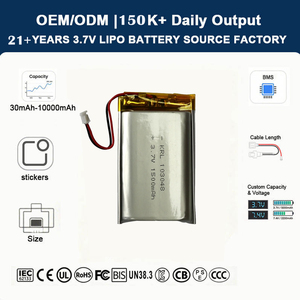 Bateria de Polímero de Lítio-Ion Recarregável 103048 Personalizada de Fábrica para Produtos Eletrônicos de Consumo - Product Image 2