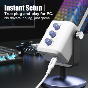 Micrófono de Condensador USB RGB Profesional con Cancelación de Ruido Cardioide SADES Night Owl para Podcast y Voz en Off - Product Image 3