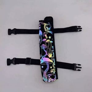 Abanico de Mano Grande Holográfico con Bolsa Iridiscente, Nuevo Estilo 2023 - Product Image 5