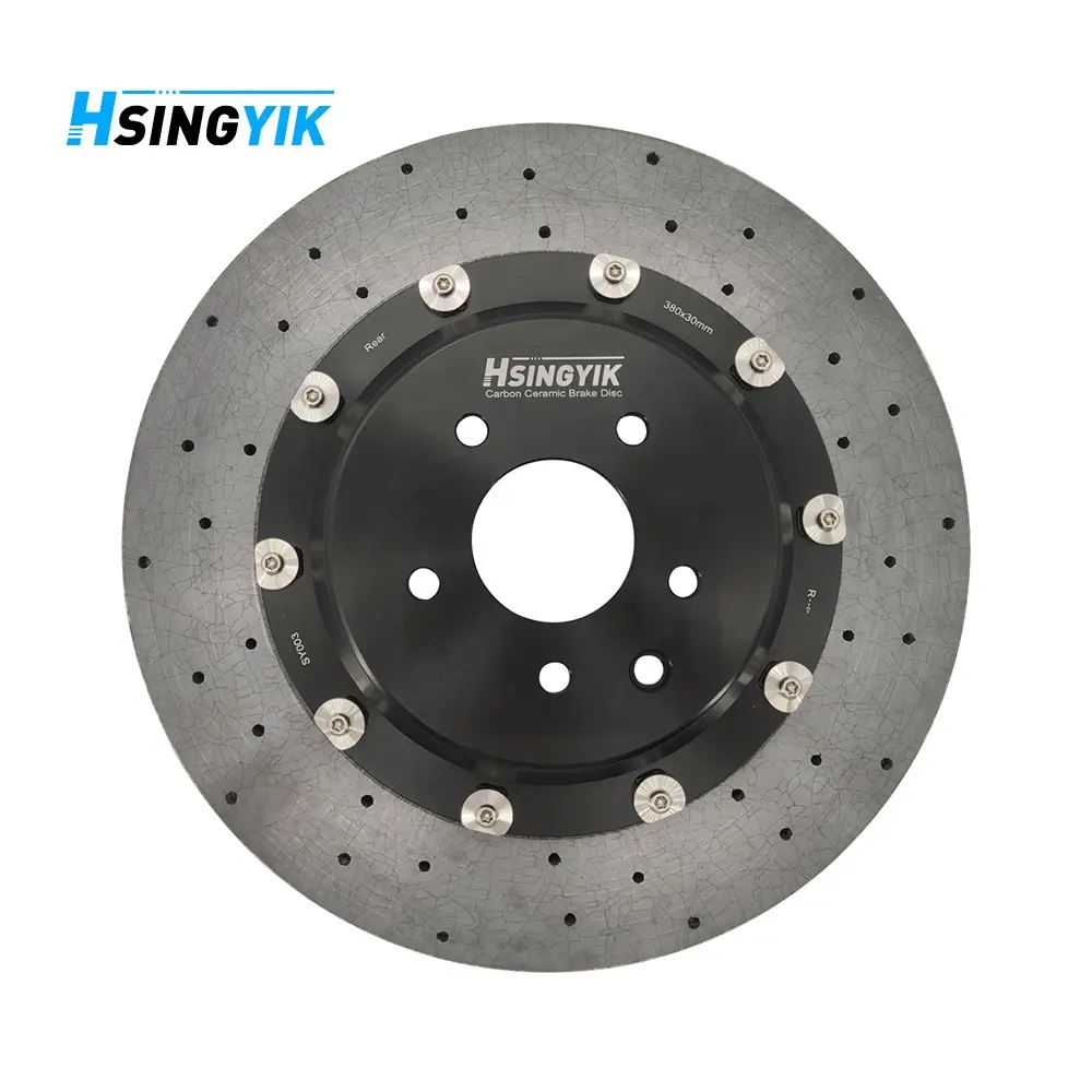 Hsingyik 370Mm-400Mm kit freno di aggiornamento delle dimensioni disco freno in ceramica al carbonio