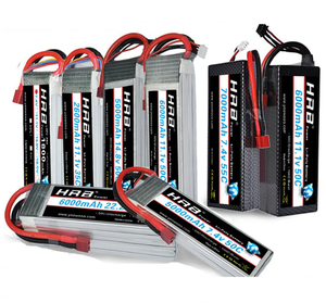 Batería Lipo HRB 2S-6S 11.1V-22.2V 1300-7000mAh RC Fabricada en Zhejiang, China - Product Image 1