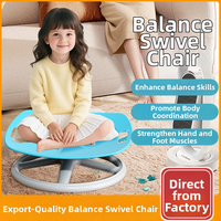 Chaise pivotante sensorielle CZFIT Z131 carrée, équilibrée, en PP durable, pour enfants autistes et tout-petits, couleur personnalisée, écologique, pour intérieur