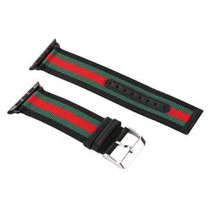 Correa de nailon para <span class=keywords><strong>Apple</strong></span> <span class=keywords><strong>Watch</strong></span>, correa de reloj de cuero genuino de <span class=keywords><strong>38mm</strong></span>, 40mm, 42mm y 44mm para iWatch 1, 2, 3 y 4 - Product Image 2