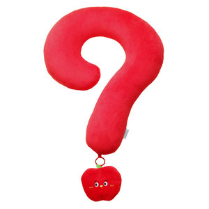 Oreiller créatif en forme de point d'interrogation en U, 28x26x14cm, support pour le cou, pour le bureau et les voyages, avec sac de rangement - Product Image 2
