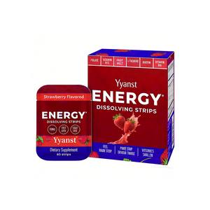 Tiras orales energéticas de marca privada de alta calidad con niacinas, vitaminas B12, B6 y biotina para apoyo energético y mejora inmunológica. - Product Image 1