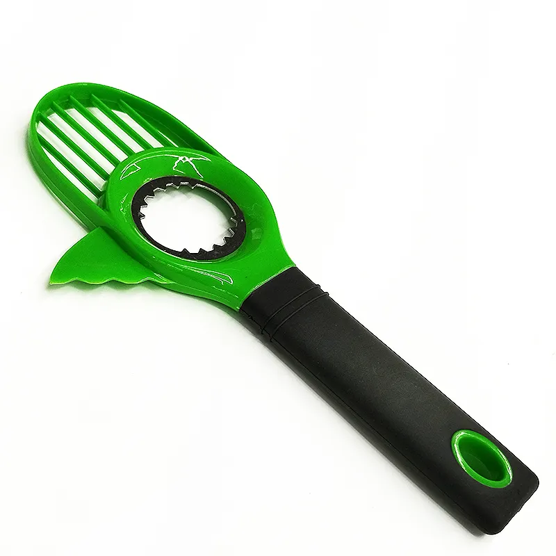 מזון כיתה מטבח גאדג 'ט צבע ירוק 3 ב 1 כלי פירות הליבה מסיר אבוקדו סכין חותך slicer