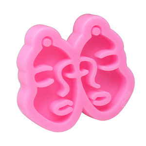 Moule en Silicone et résine, boucles d'oreilles en forme de miroir, moule pour pendentif, cristal époxy, pour fille - Product Image 6